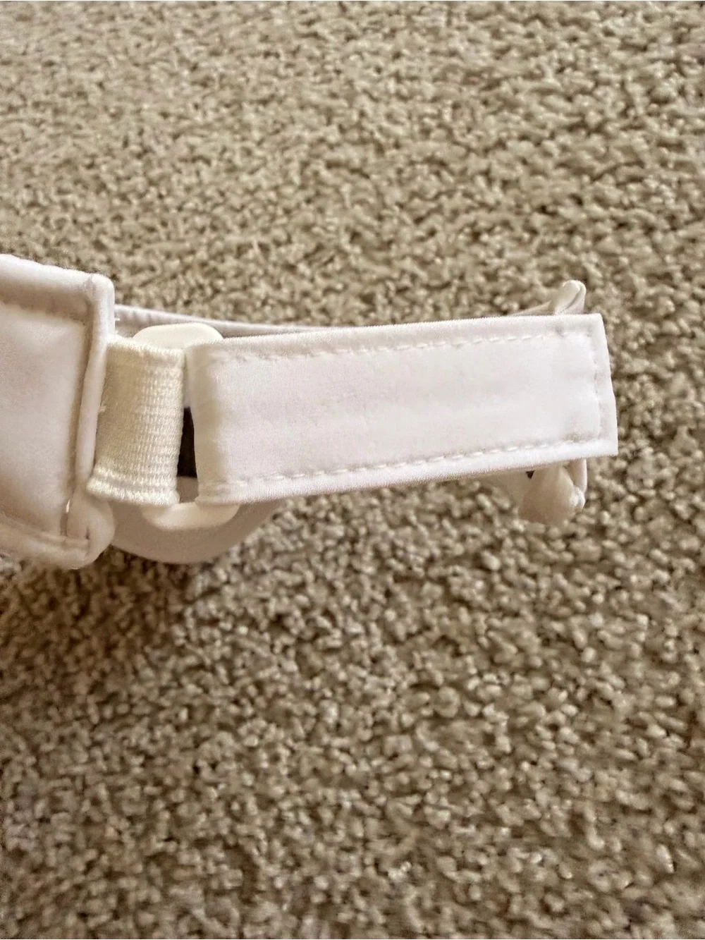 ALO Yoga White Kids Visor with Logo